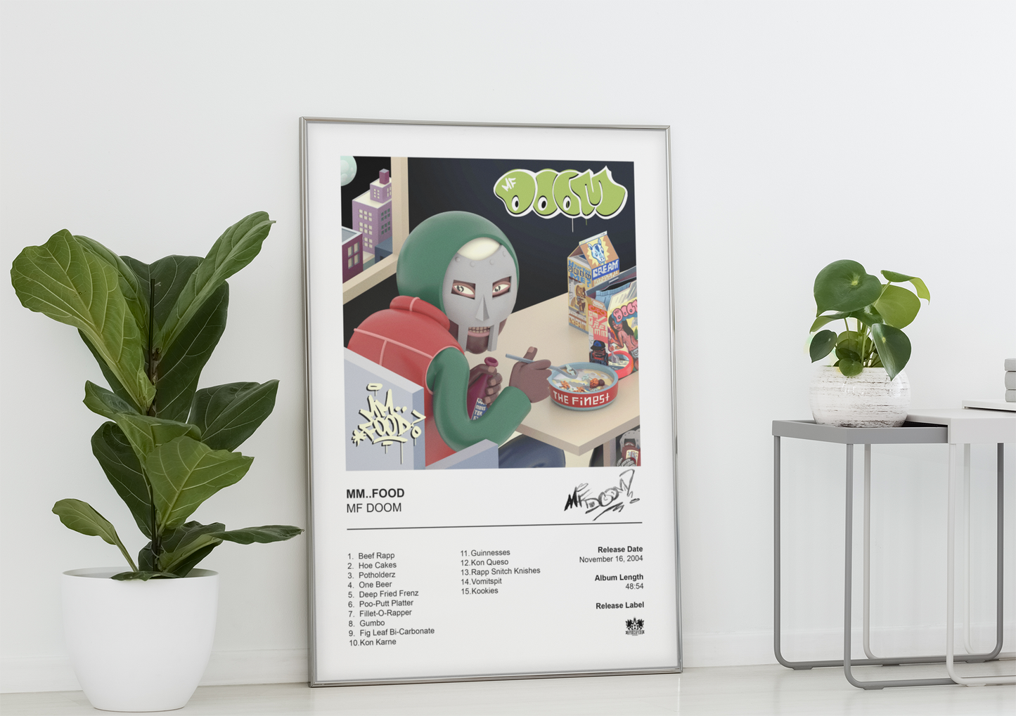 MF DOOM Poster - MM..FOOD Album Cover Poster Print