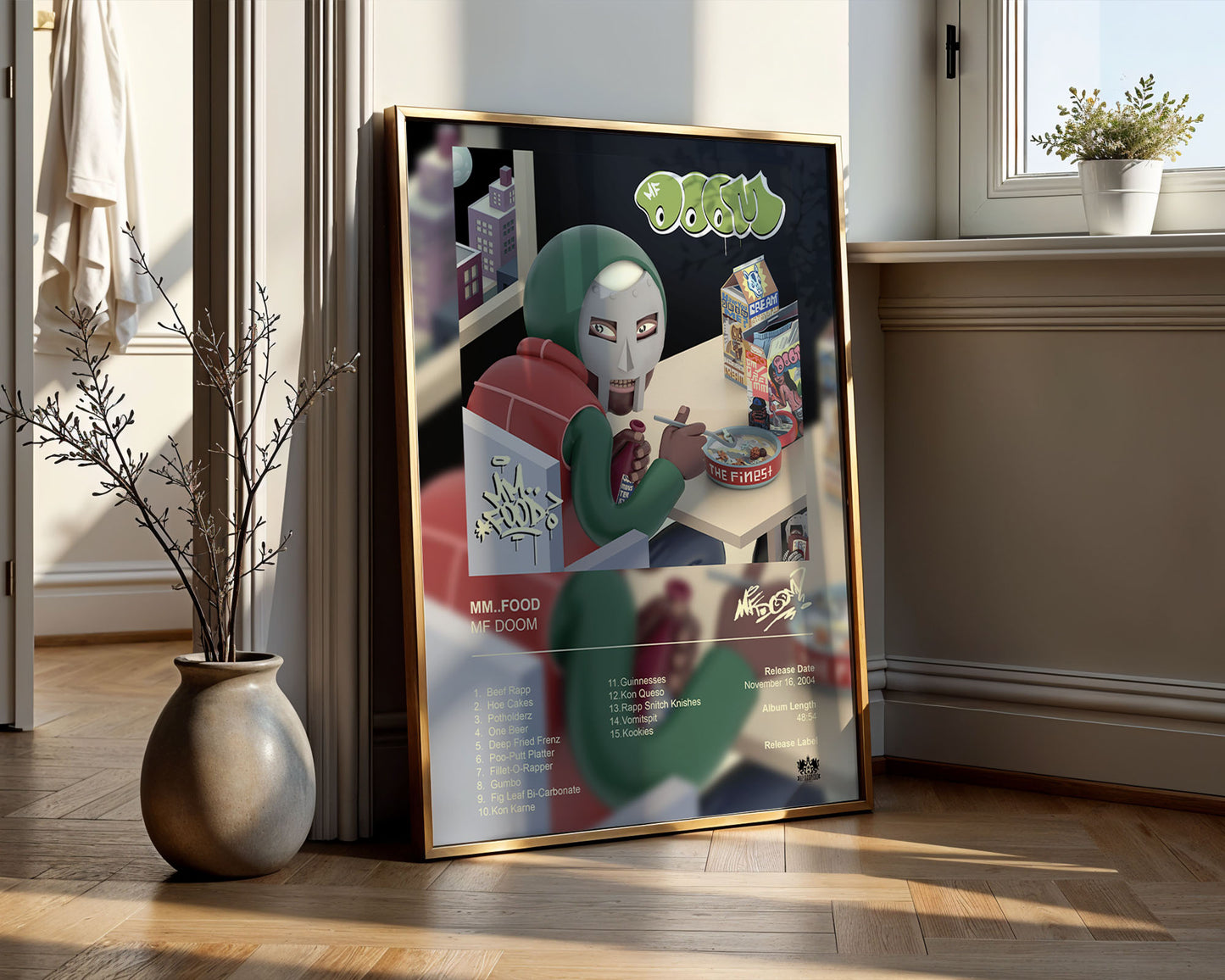 MF DOOM Poster - MM..FOOD Album Cover Poster Print - STUDIO EDITION