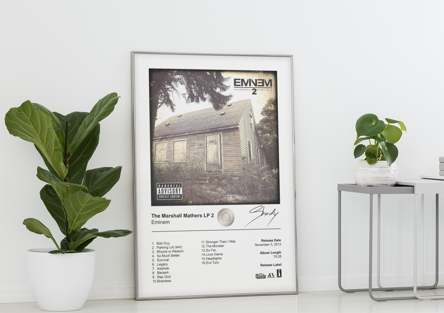 Eminem Poster - The Marshall Mathers LP 2 Album Cover Poster Print