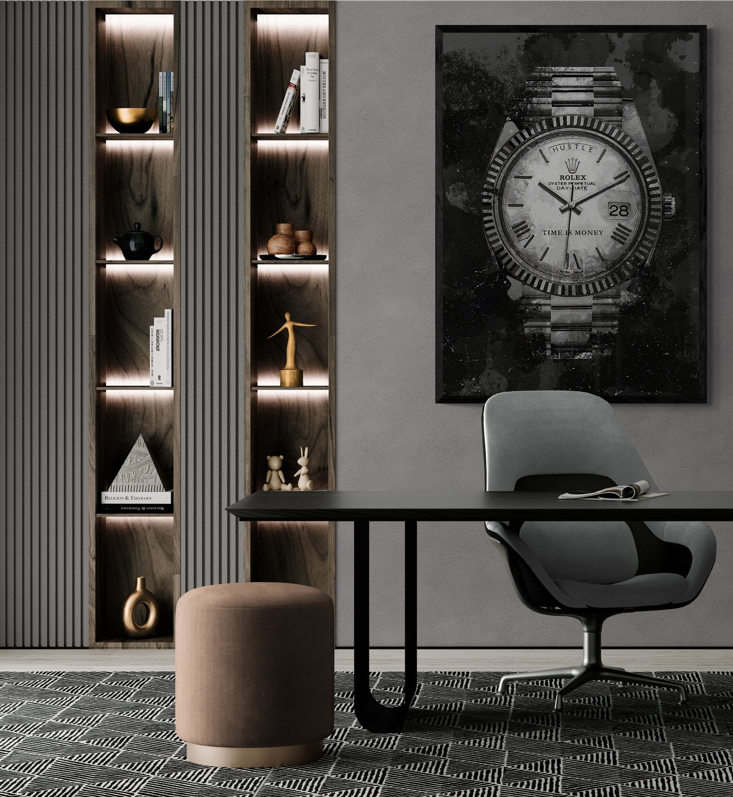 Rolex - Time is Money Poster Print