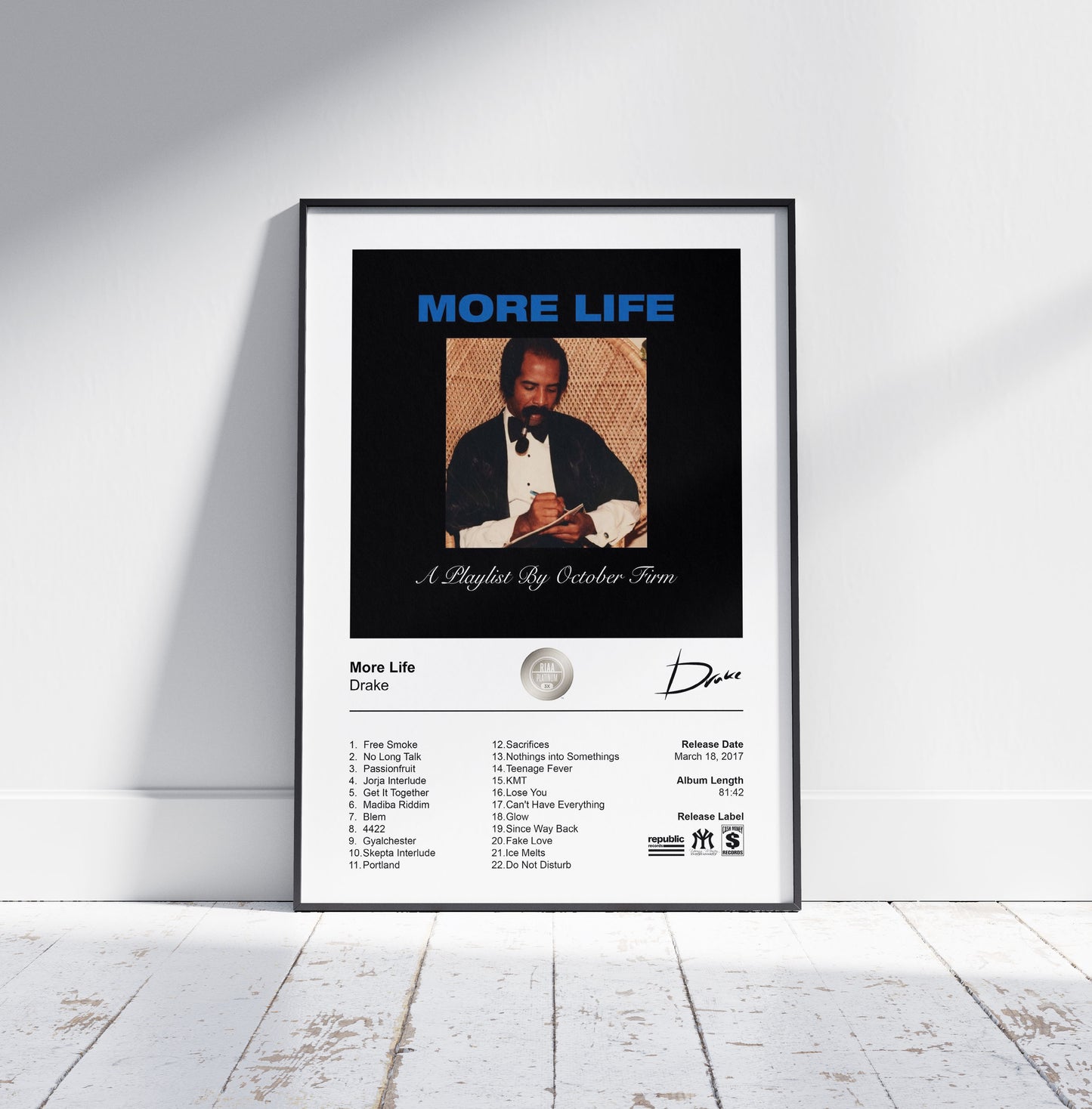 Drake Poster - More Life Album Cover Poster Print