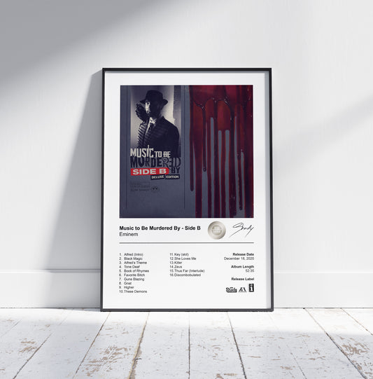 Eminem Poster - Music to Be Murdered By - Side B Album Cover Poster Print