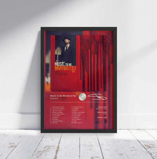Eminem Poster - Music to Be Murdered By Album Cover Poster Print - STUDIO EDITION