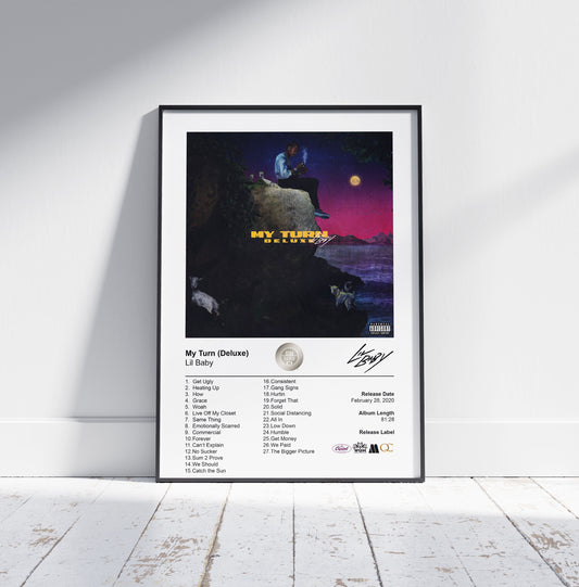 Lil Baby Poster - My Turn Album Cover Poster Print