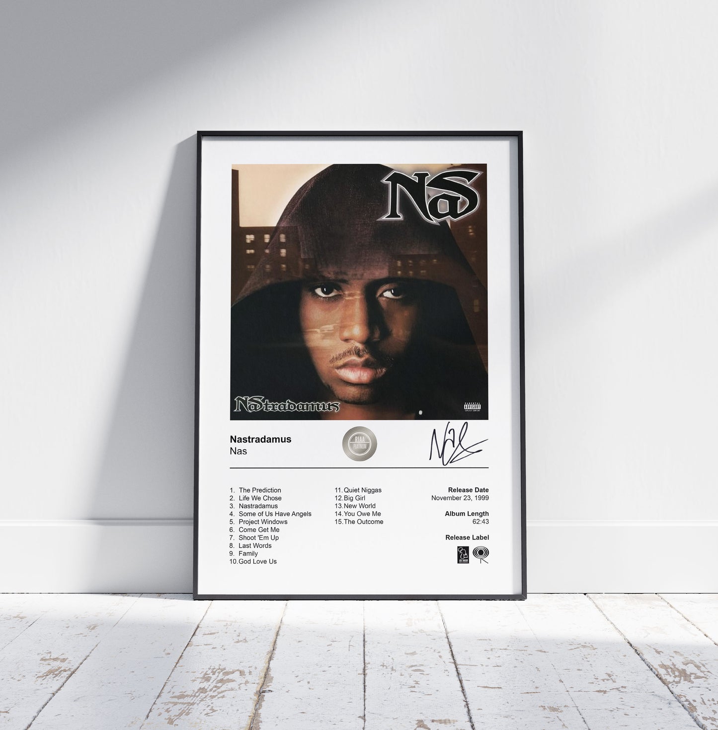 Nas Poster - Nastradamus Album Cover Poster Print
