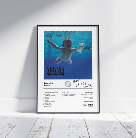 Nirvana Poster - Nevermind Album Cover Poster Print