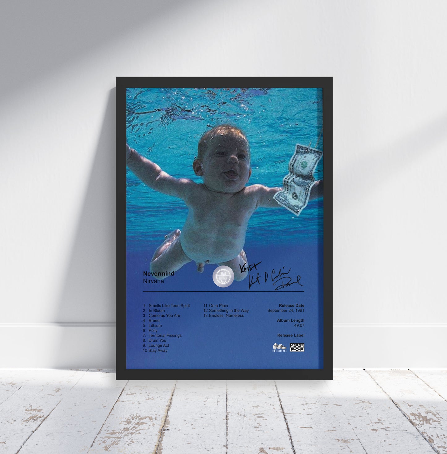 Nirvana Poster - Nevermind Album Cover Poster Print - STUDIO EDITION