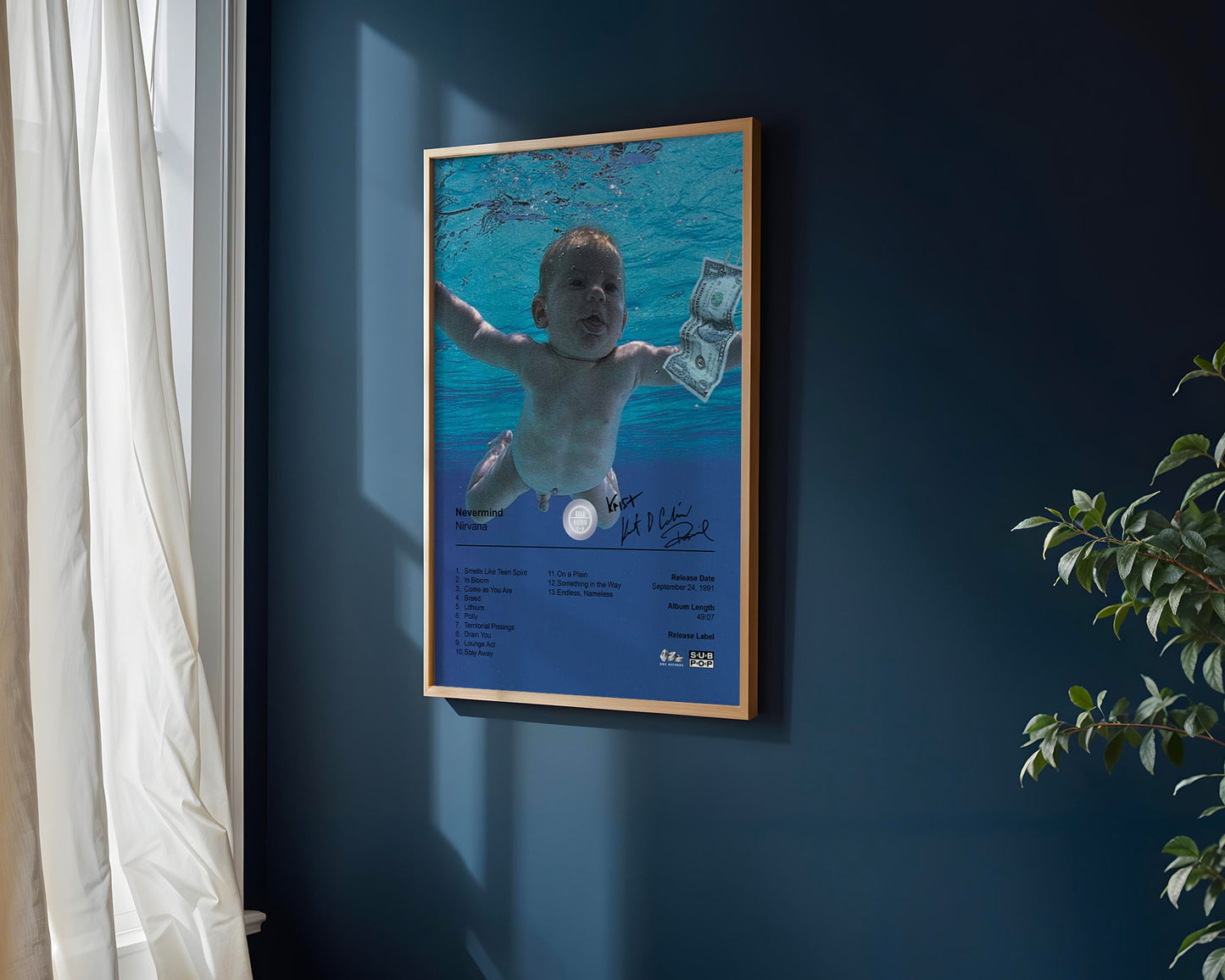 Nirvana Poster - Nevermind Album Cover Poster Print - STUDIO EDITION