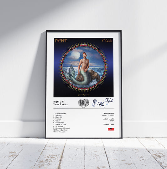 Years & Years Poster - Night Call Album Cover Poster Print