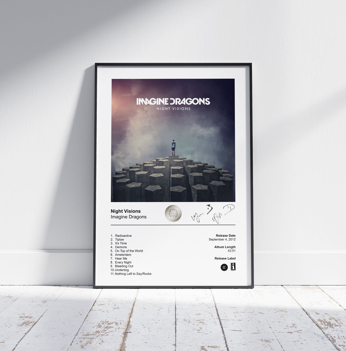 Imagine Dragons Poster - Night Visions Album Cover Poster Print