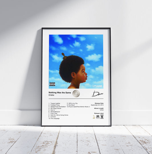 Drake Poster - Nothing Was The Same Album Cover Poster Print