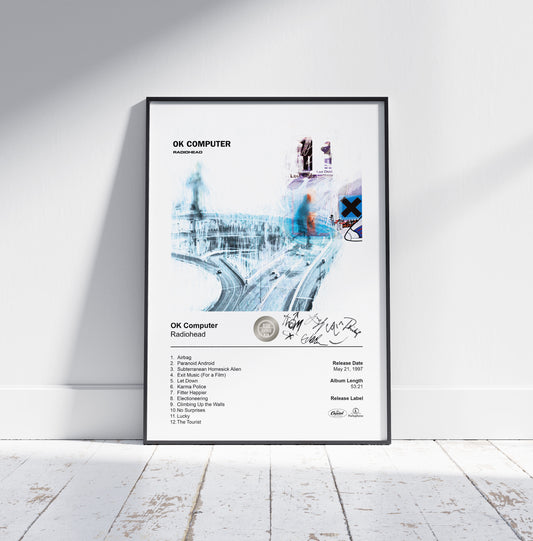 Radiohead Poster - OK Computer Album Cover Poster Print