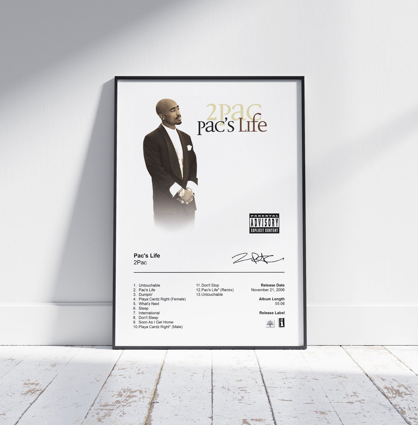 2Pac Poster - Pac's Life Album Cover Poster Print