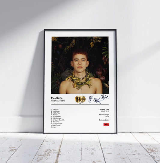 Years & Years Poster - Palo Santo Album Cover Poster Print