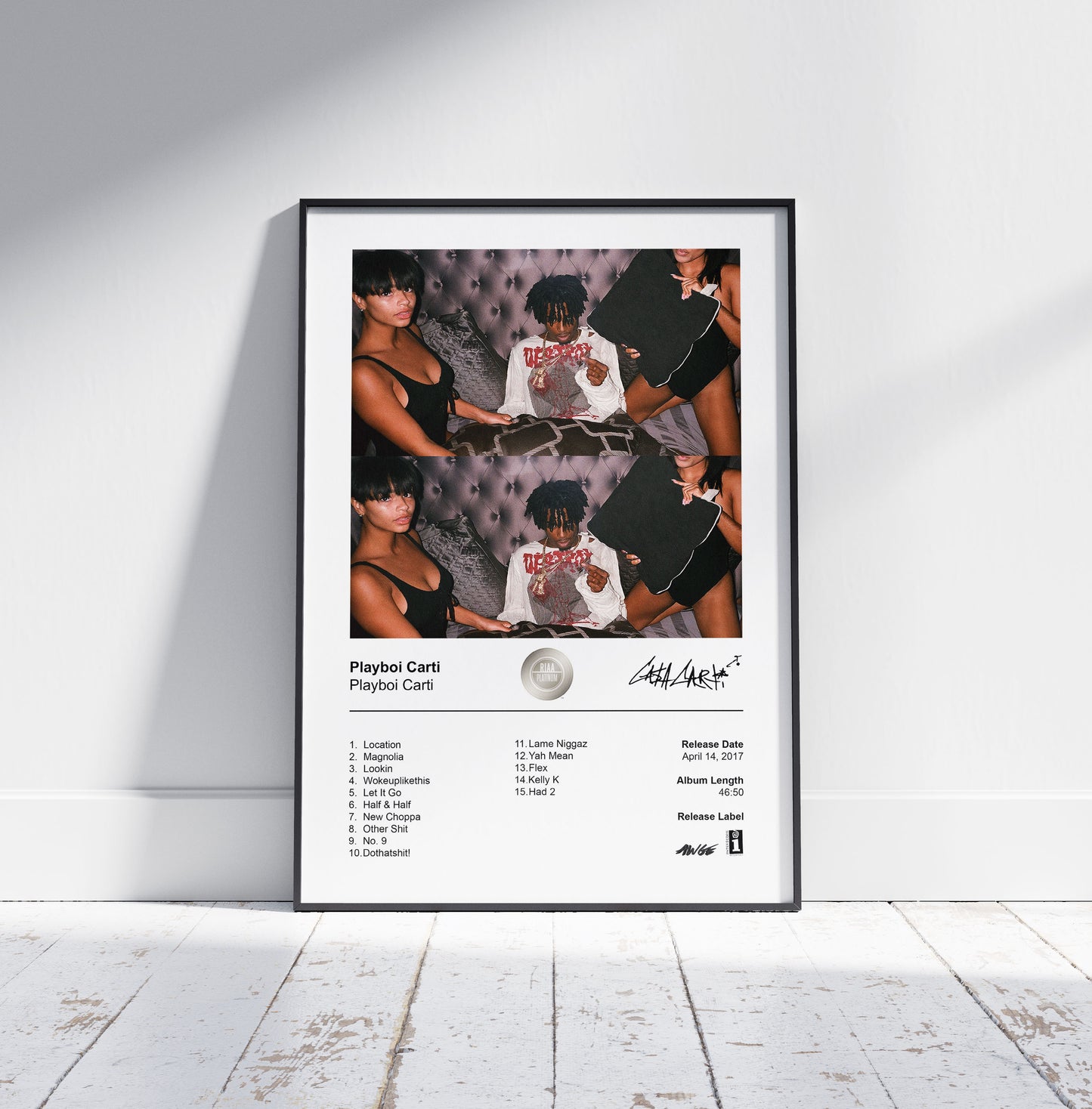 Playboi Carti Poster - Playboi Carti Album Cover Poster Print