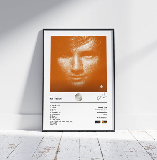 Ed Sheeran Poster - + Album Cover Poster Print