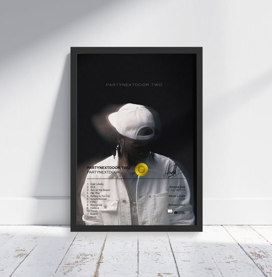 PARTYNEXTDOOR Poster - PARTYNEXTDOOR TWO Album Cover Poster Print - STUDIO EDITION