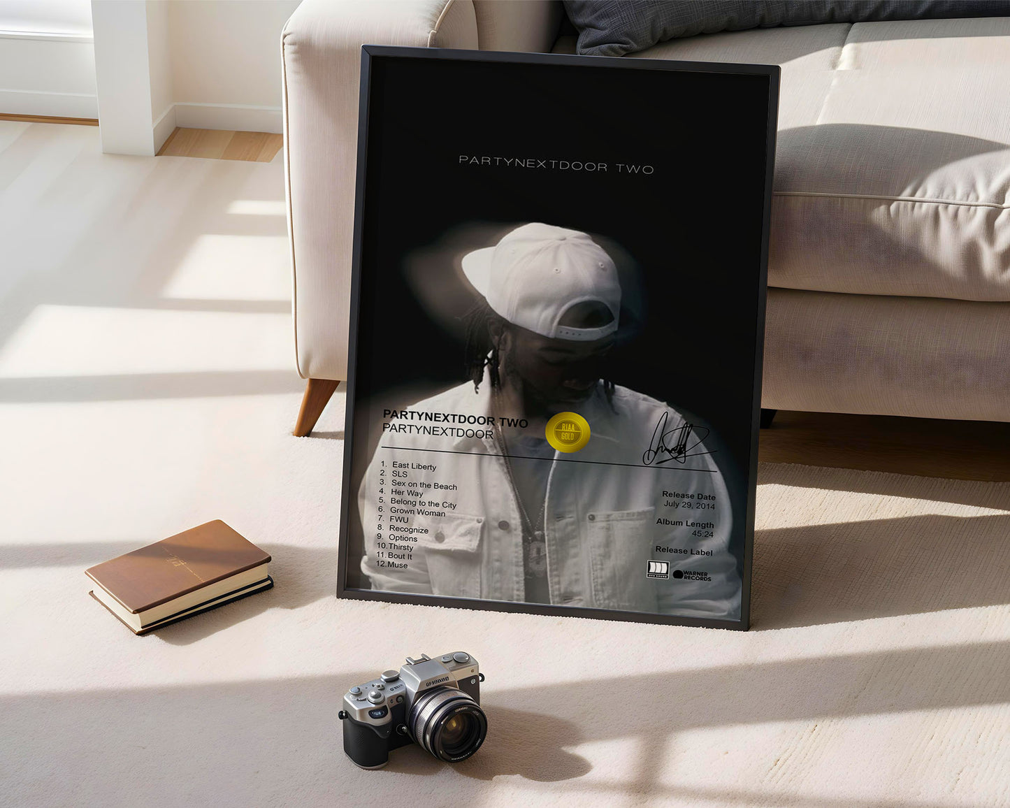 PARTYNEXTDOOR Poster - PARTYNEXTDOOR TWO Album Cover Poster Print - STUDIO EDITION