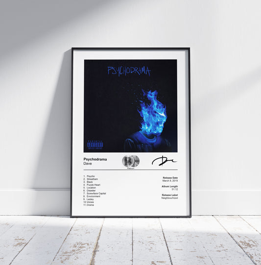 Dave Poster - Psychodrama Album Cover Poster Print