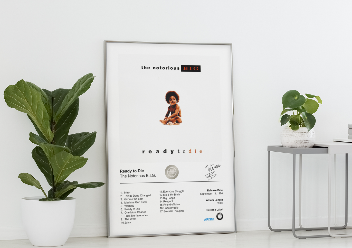 The Notorious B.I.G. Poster - Ready to Die Album Cover Poster Print