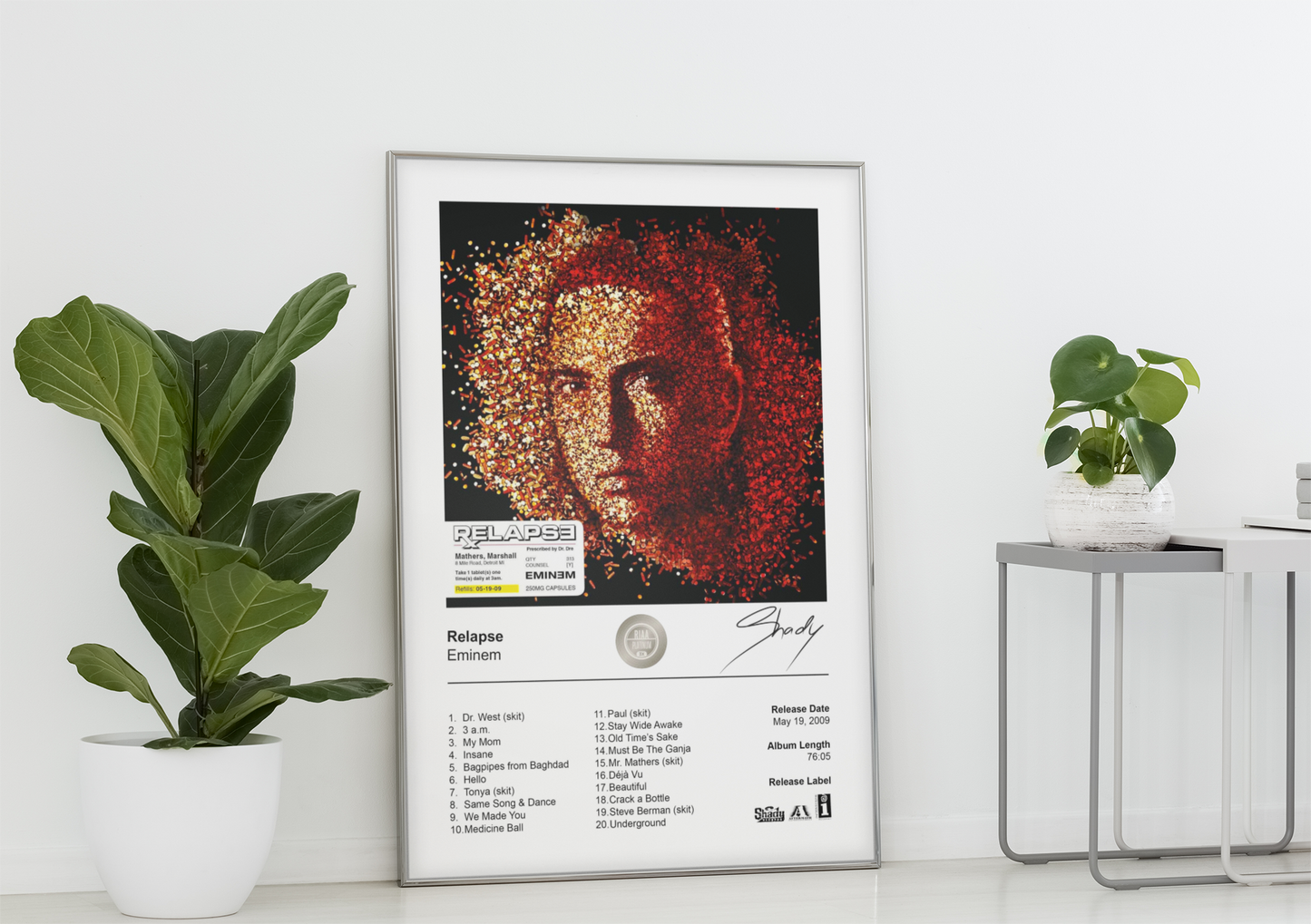 Eminem Poster - Relapse Album Cover Poster Print