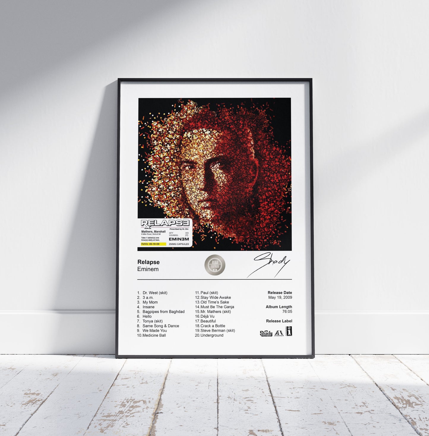 Eminem Poster - Relapse Album Cover Poster Print