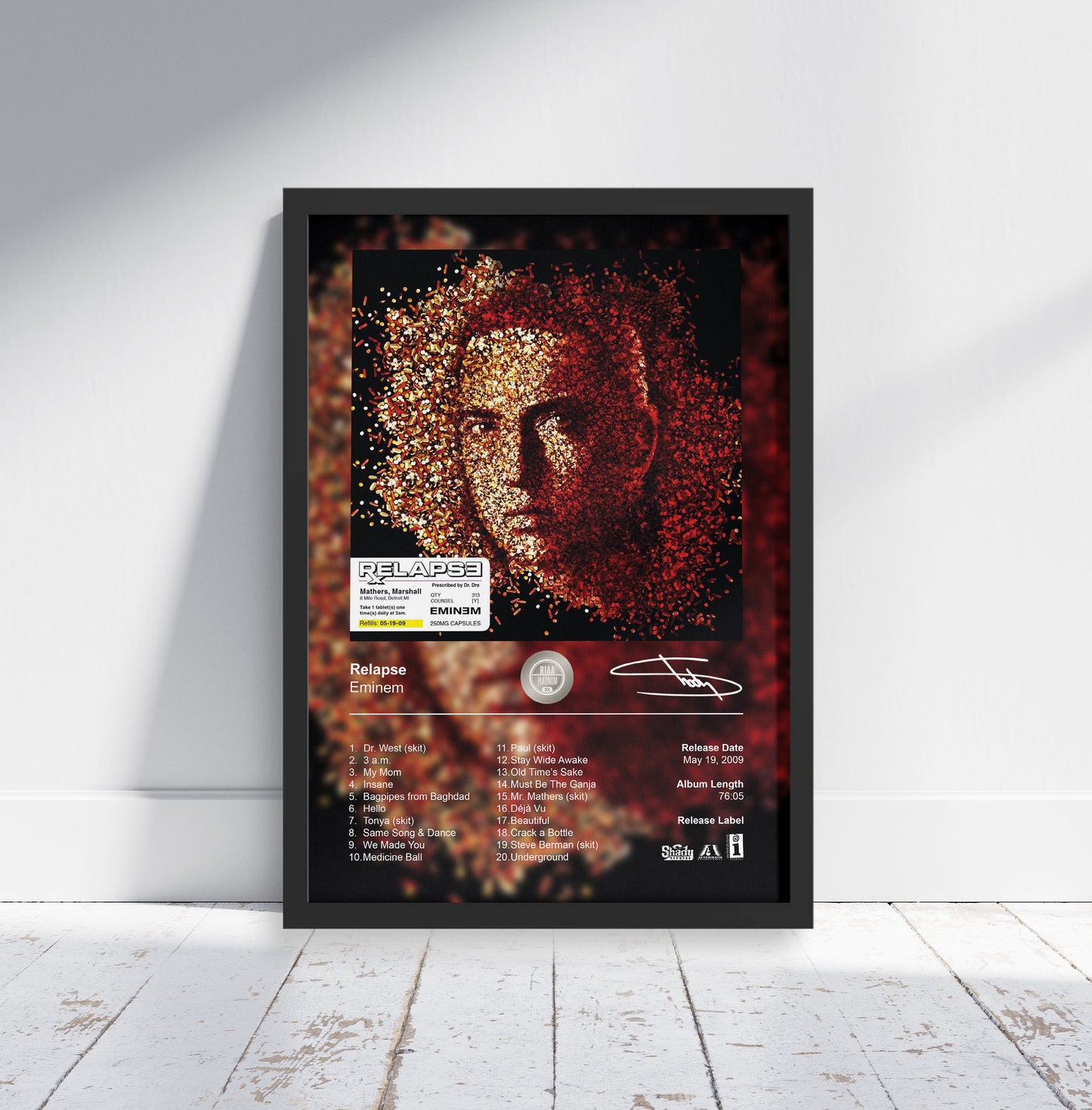 Eminem Poster - Relapse Album Cover Poster Print - STUDIO EDITION