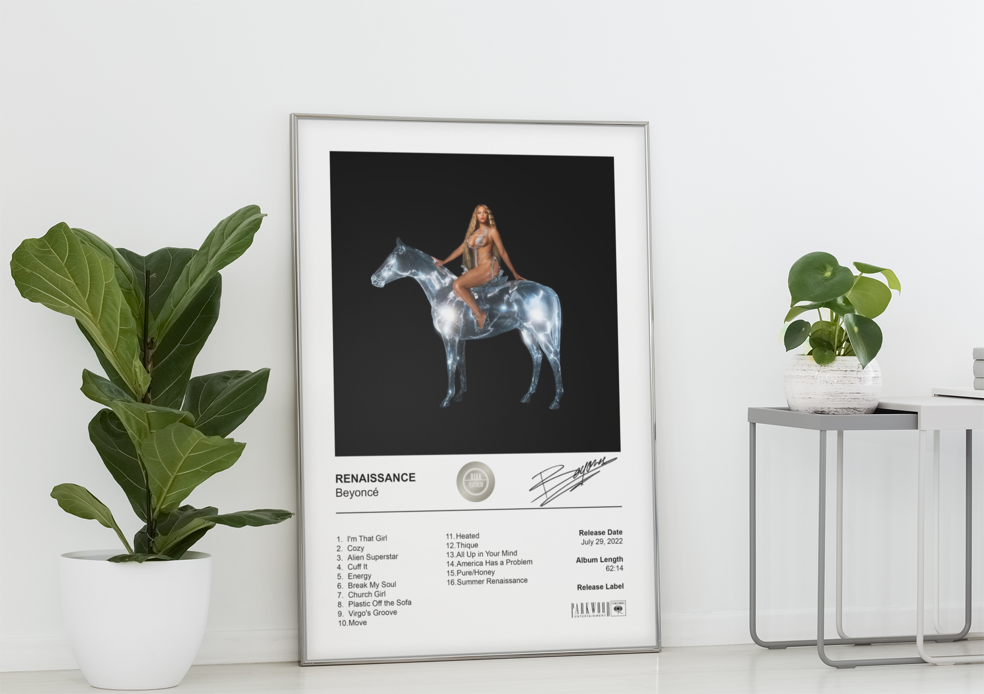 Beyoncé Poster - Renaissance Album Cover Poster Print – Ink and Canvas ...