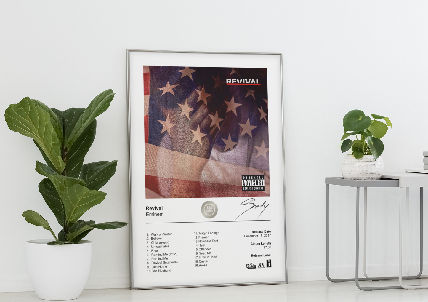 Eminem Poster - Revival Album Cover Poster Print