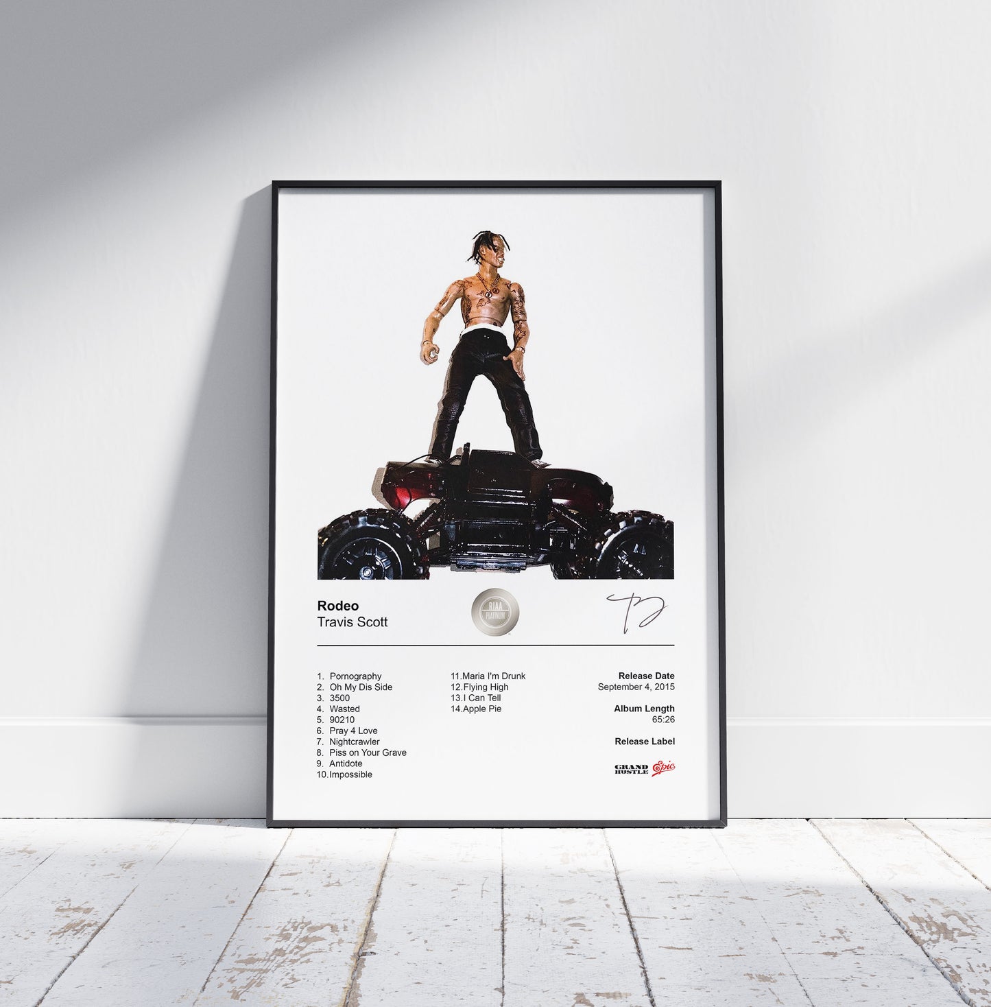 Travis Scott Poster - Rodeo Album Cover Poster Print