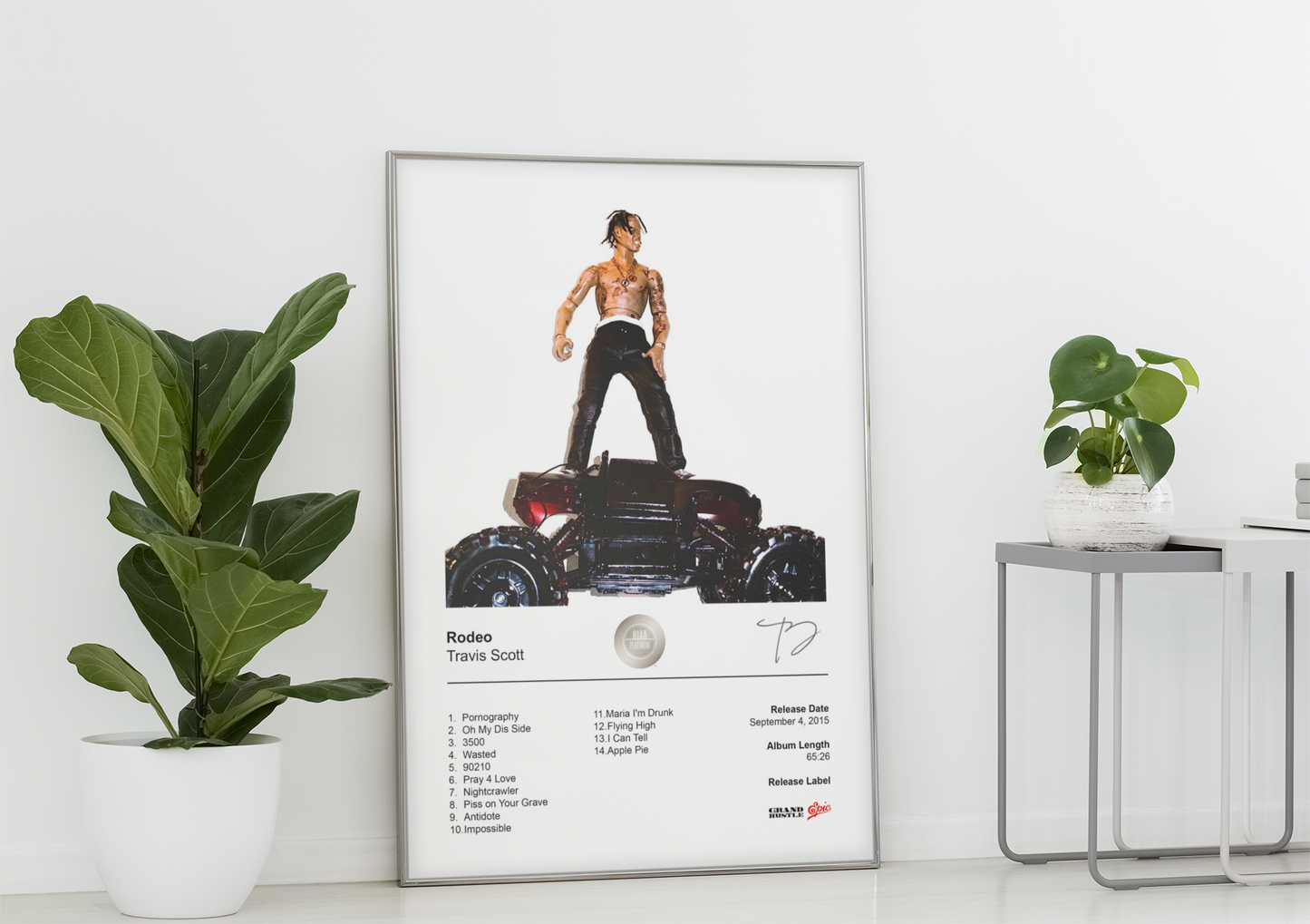 Travis Scott Poster - Rodeo Album Cover Poster Print