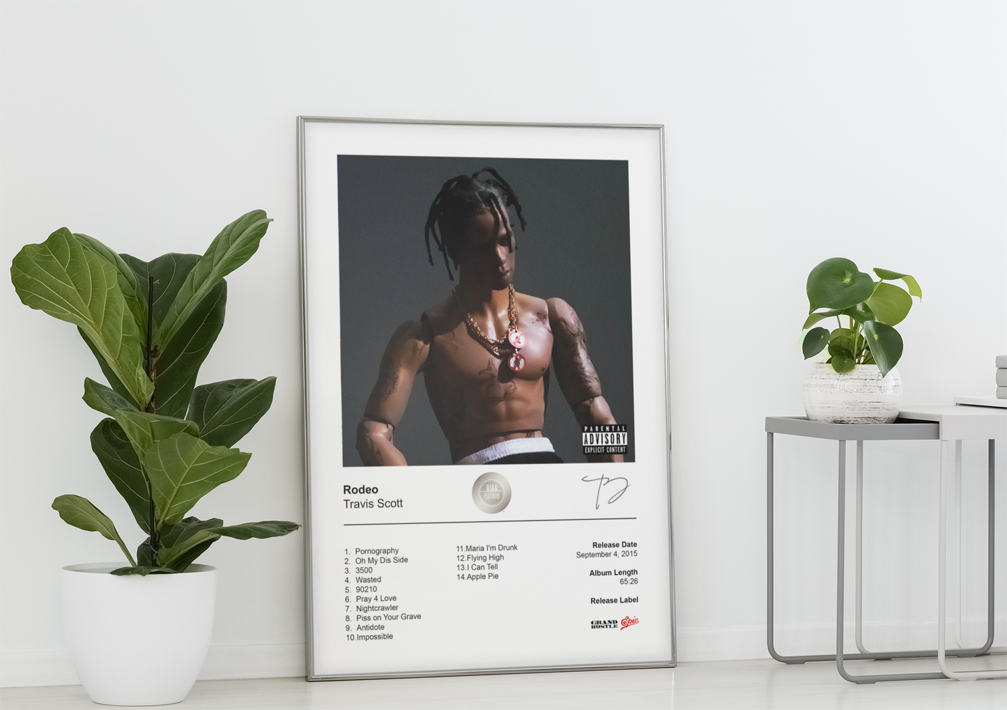 Travis Scott Poster - Rodeo Album Cover Poster Print