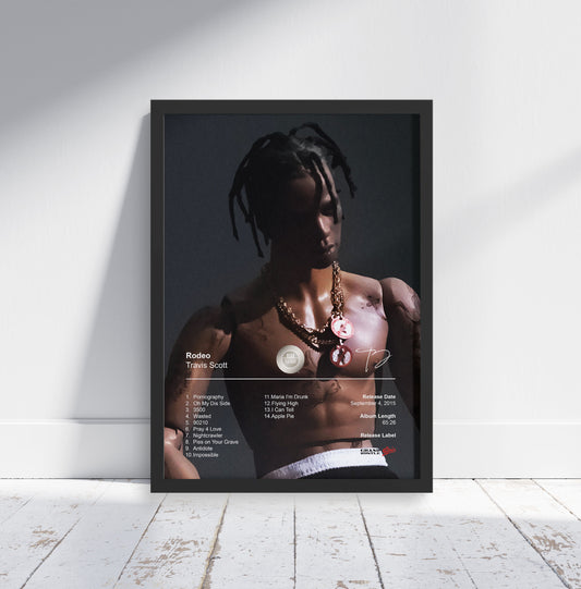 Travis Scott Poster - Rodeo Album Cover Poster Print - STUDIO EDITION
