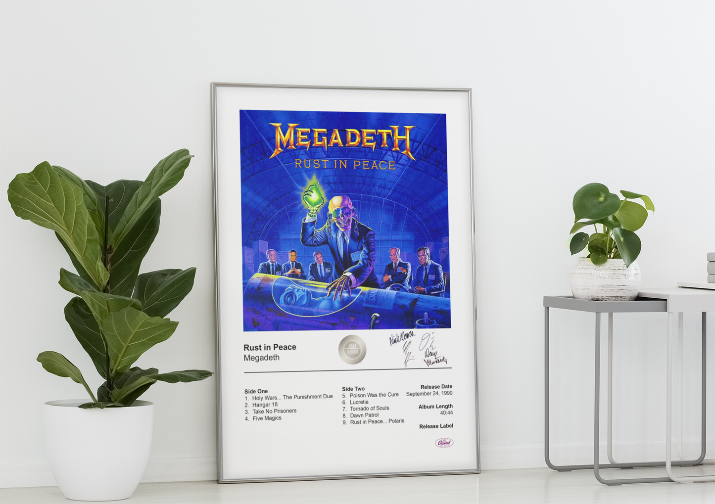 Megadeth Poster - Rust in Peace Album Cover Poster Print