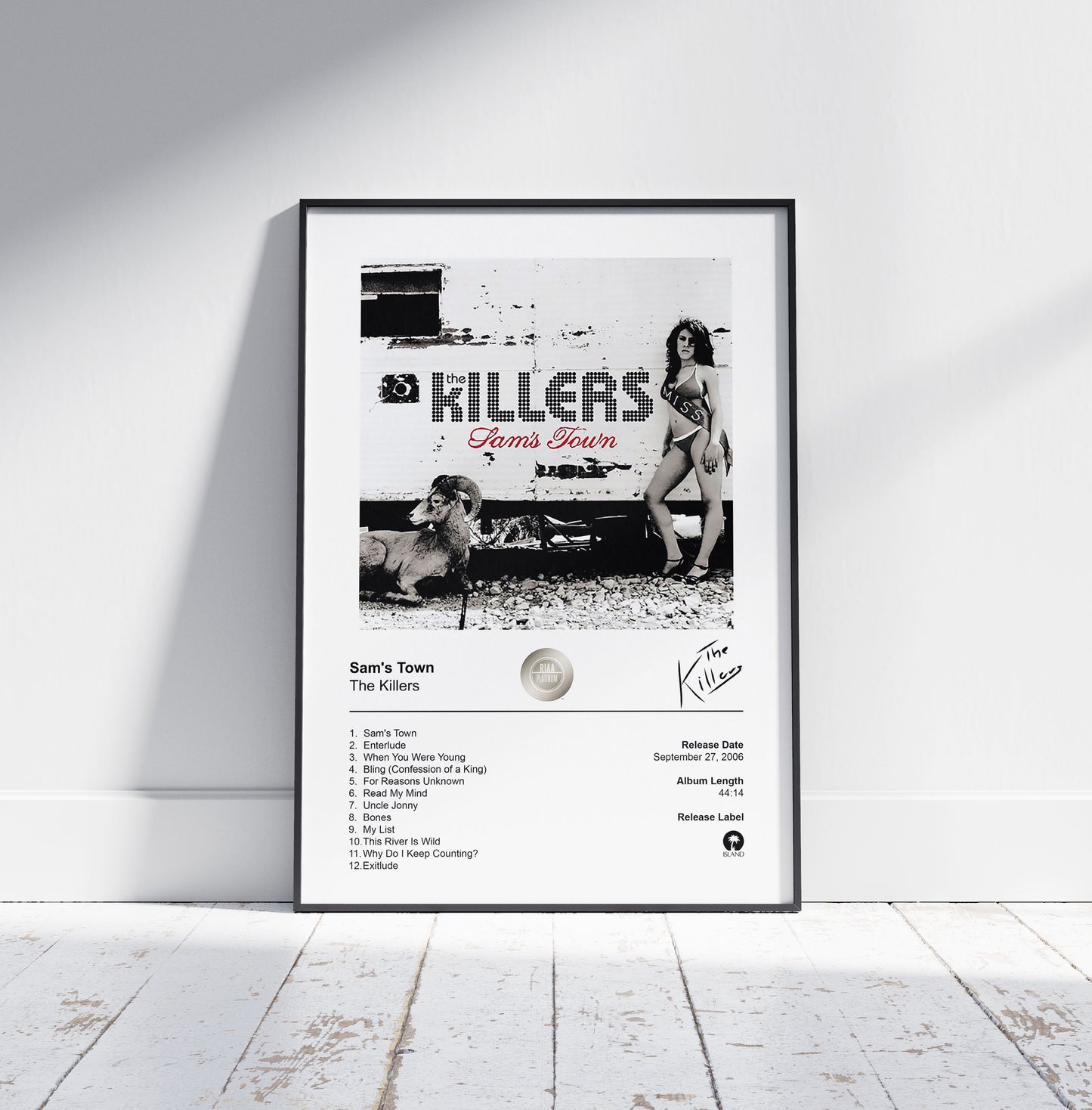 The Killers Poster - Sam's Town Album Cover Poster Print