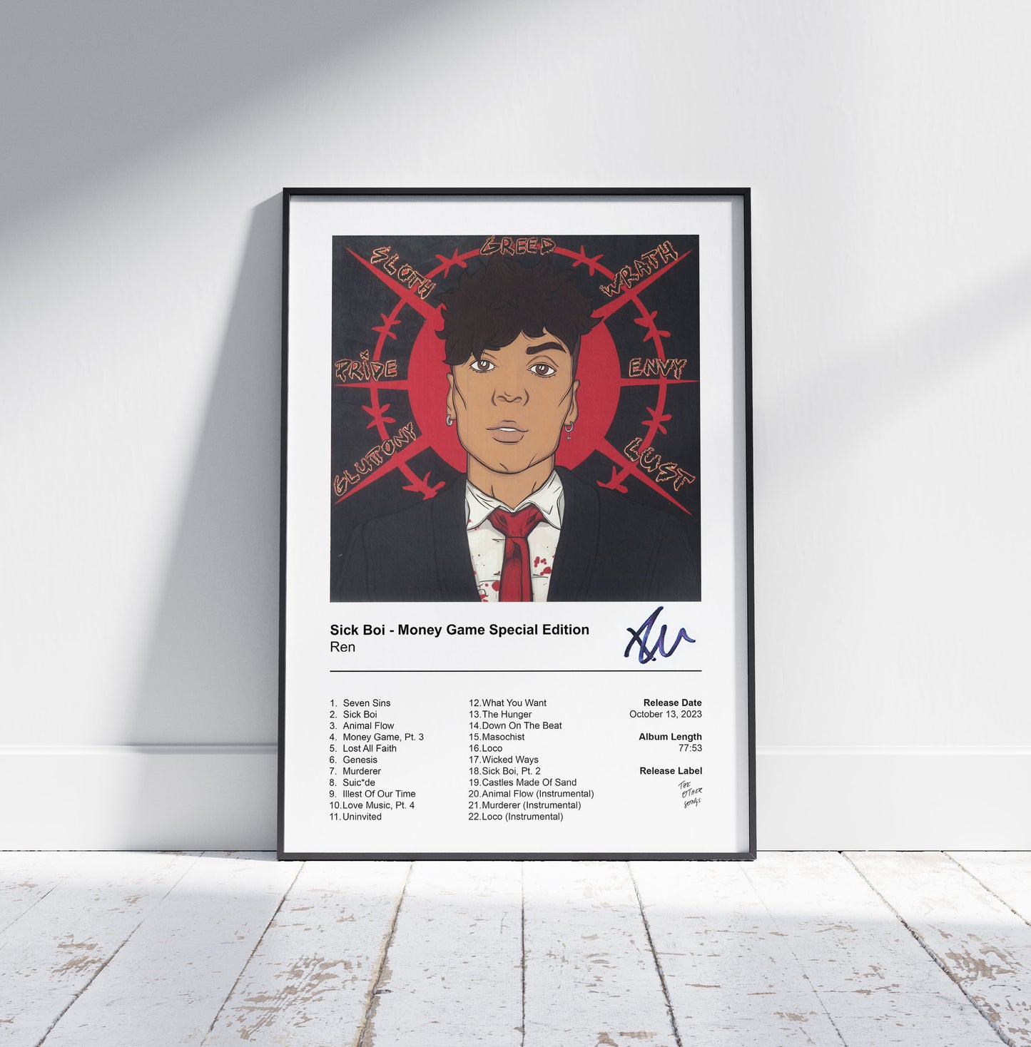 Ren Poster - Sick Boi Album Cover Poster Print