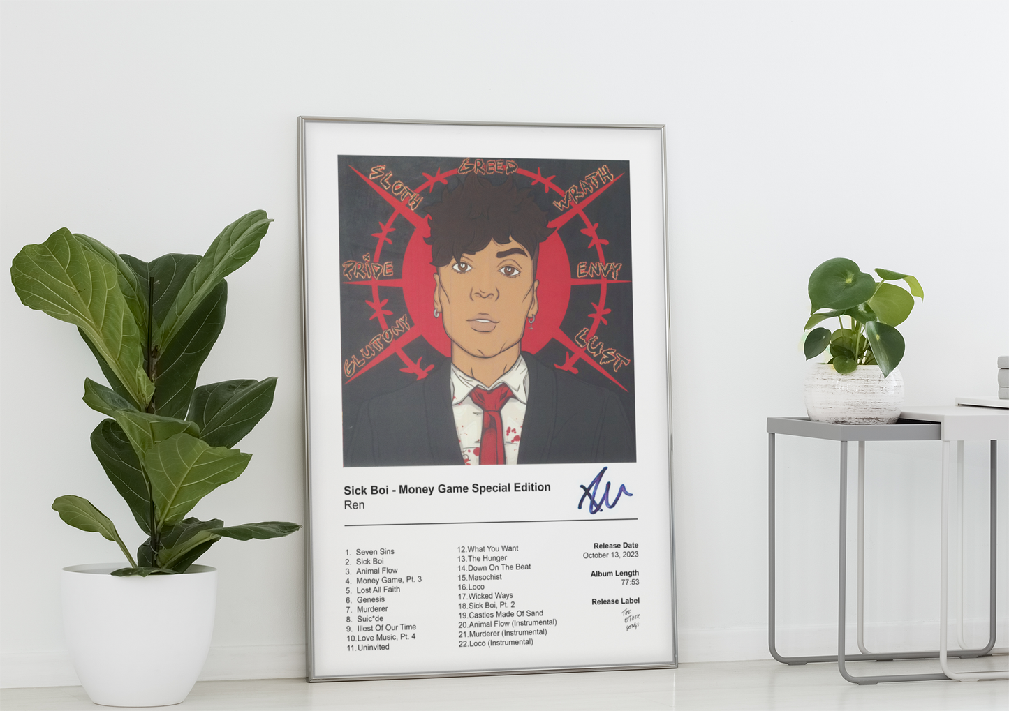 Ren Poster - Sick Boi Album Cover Poster Print