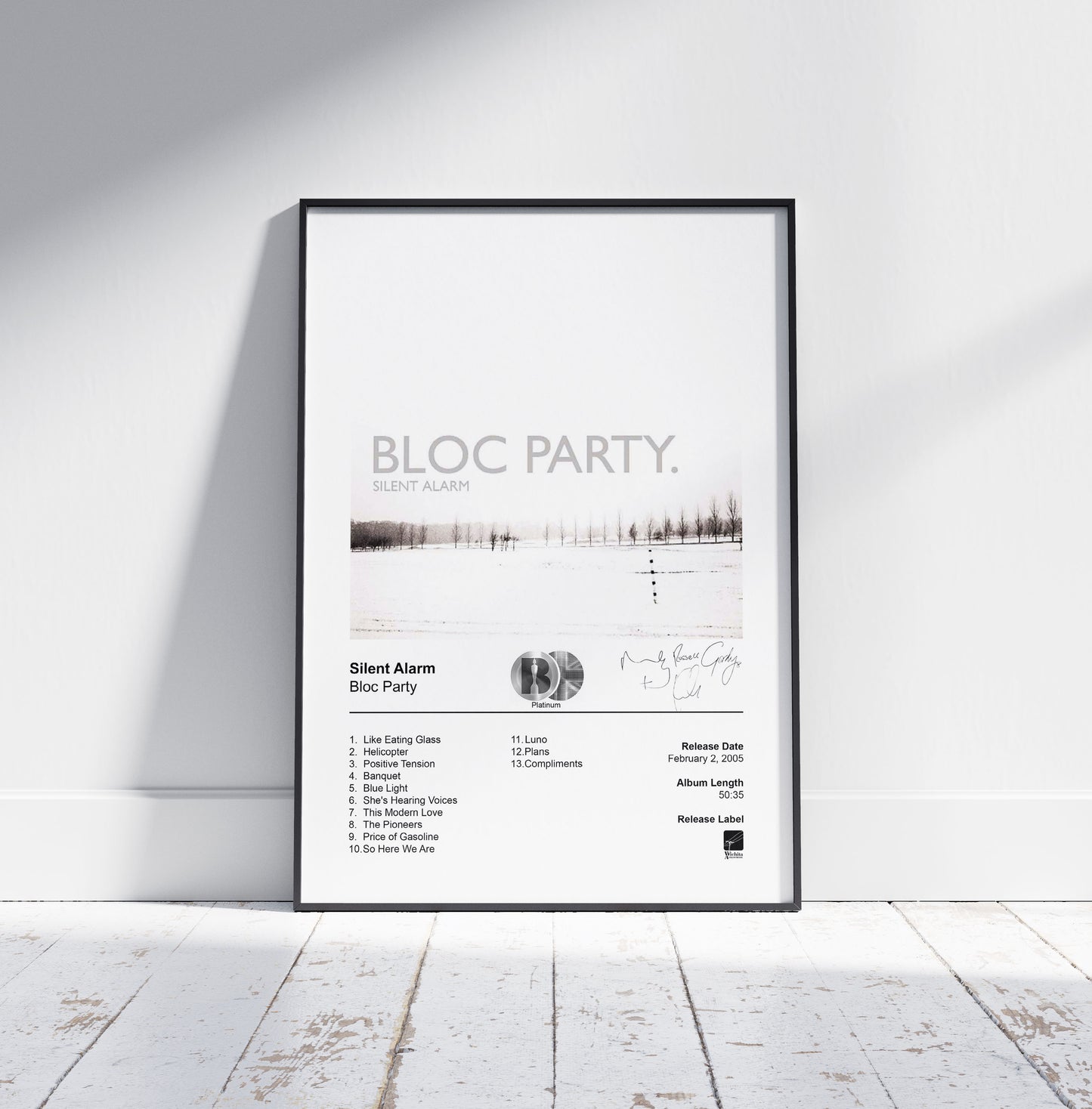 Bloc Party Poster - Silent Alarm Album Cover Poster Print