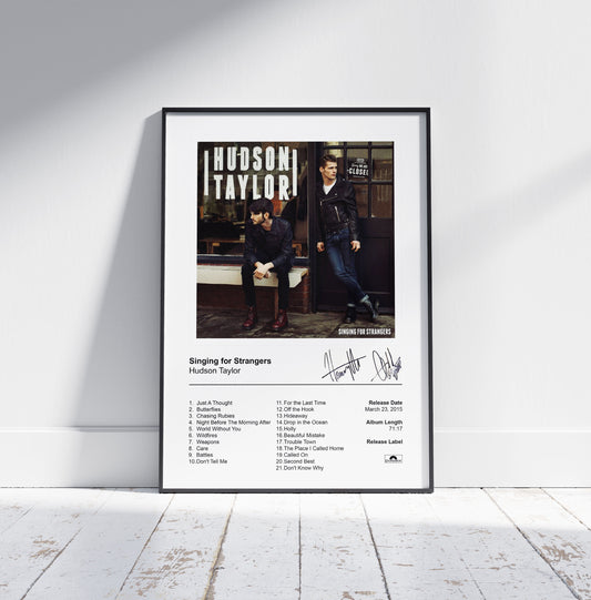 Hudson Taylor Poster - Singing for Strangers Album Cover Poster Print