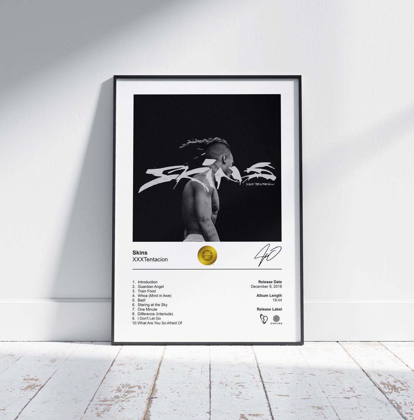 XXXTentacion Poster - Skins Album Cover Poster Print