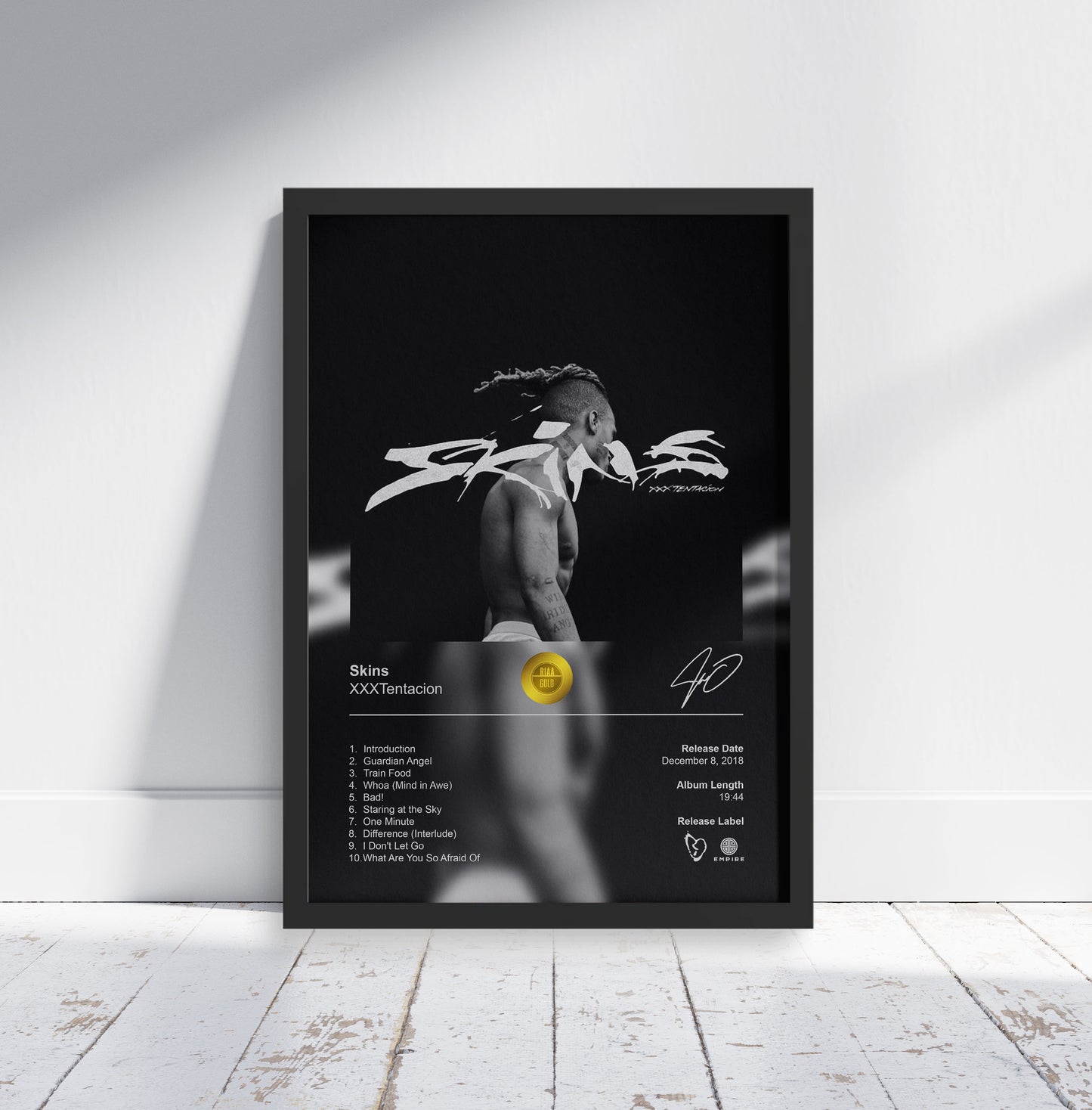 XXXTentacion Poster - Skins Album Cover Poster Print - STUDIO EDITION