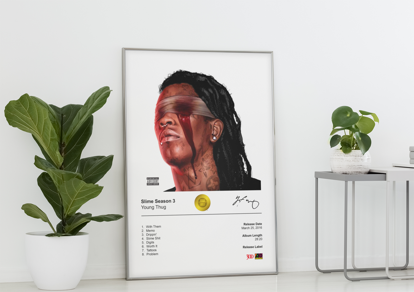 Young Thug Poster - Slime Season 3 Album Cover Poster Print