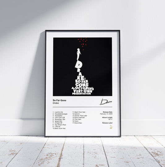 Drake Poster - So Far Gone Album Cover Poster Print