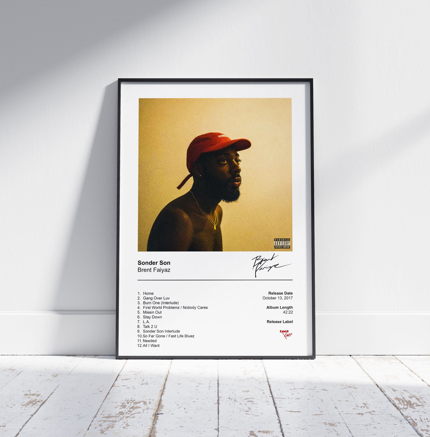 Brent Faiyaz Poster - Sonder Son Album Cover Poster Print