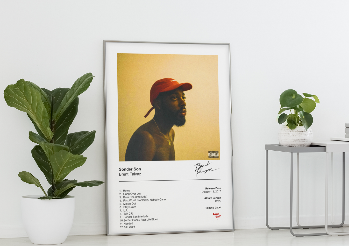 Brent Faiyaz Poster - Sonder Son Album Cover Poster Print