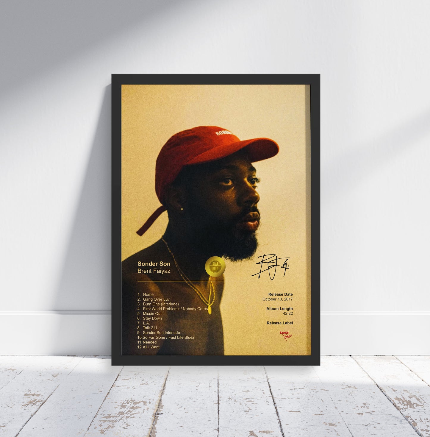 Brent Faiyaz Poster - Sonder Son Album Cover Poster Print - STUDIO EDITION
