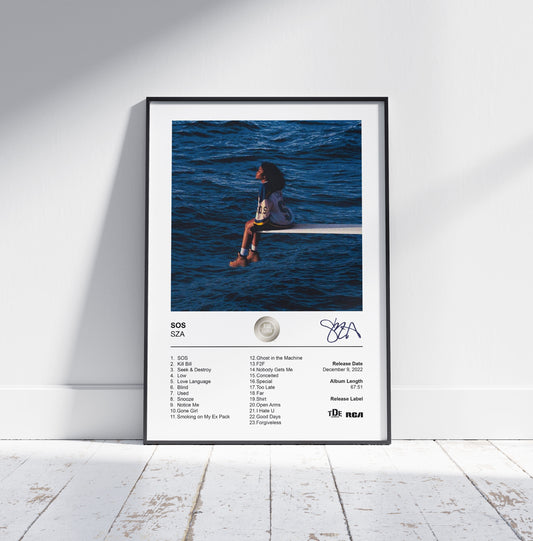 SZA Poster - SOS Album Cover Poster Print