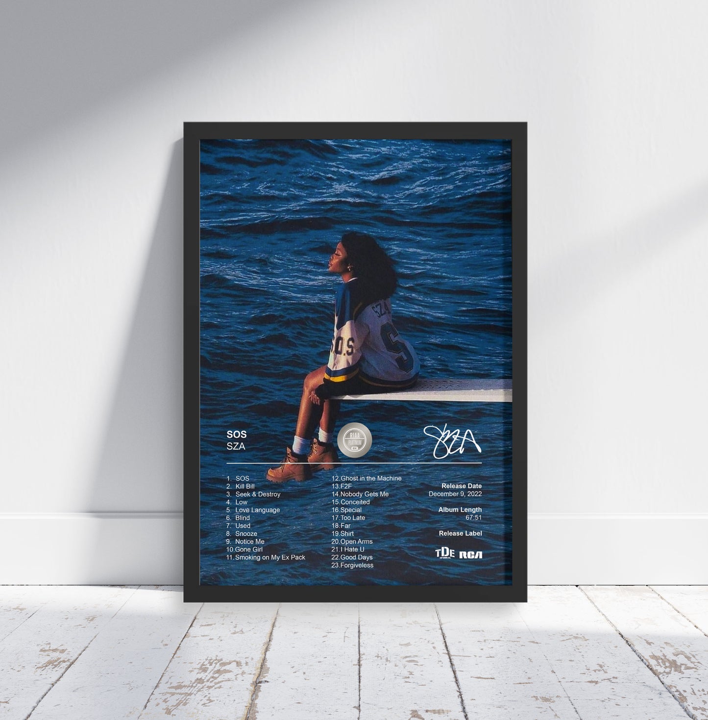 SZA Poster - SOS Album Cover Poster Print - STUDIO EDITION