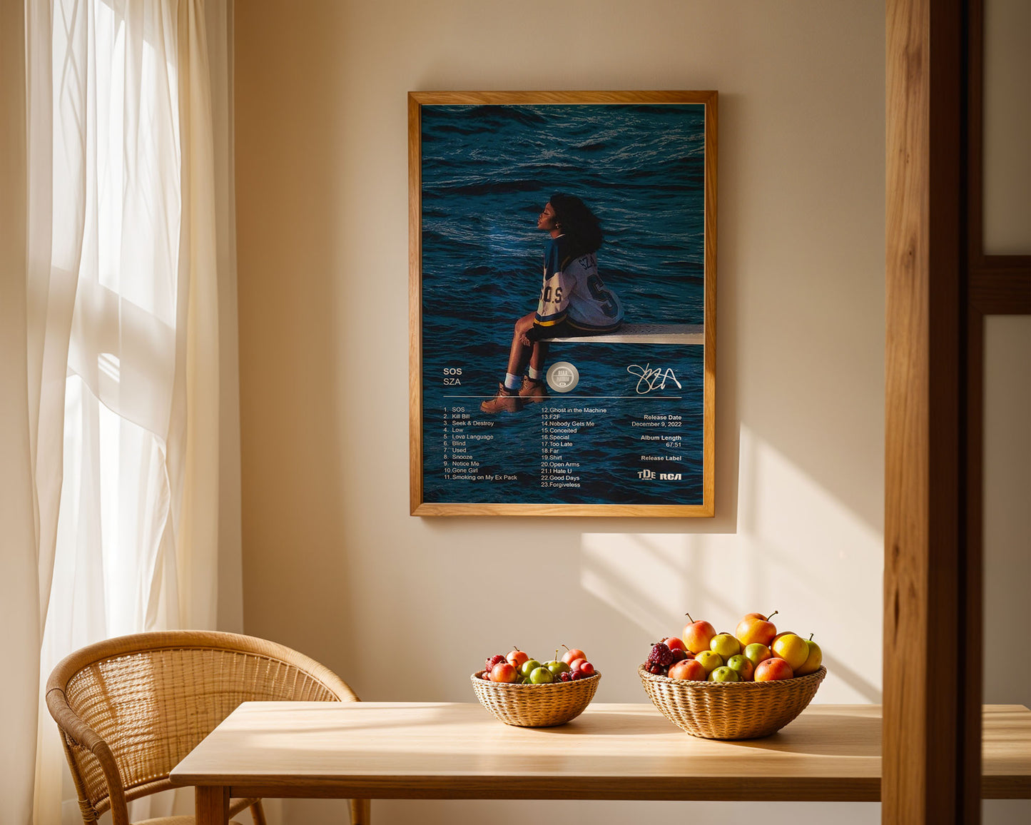 SZA Poster - SOS Album Cover Poster Print - STUDIO EDITION