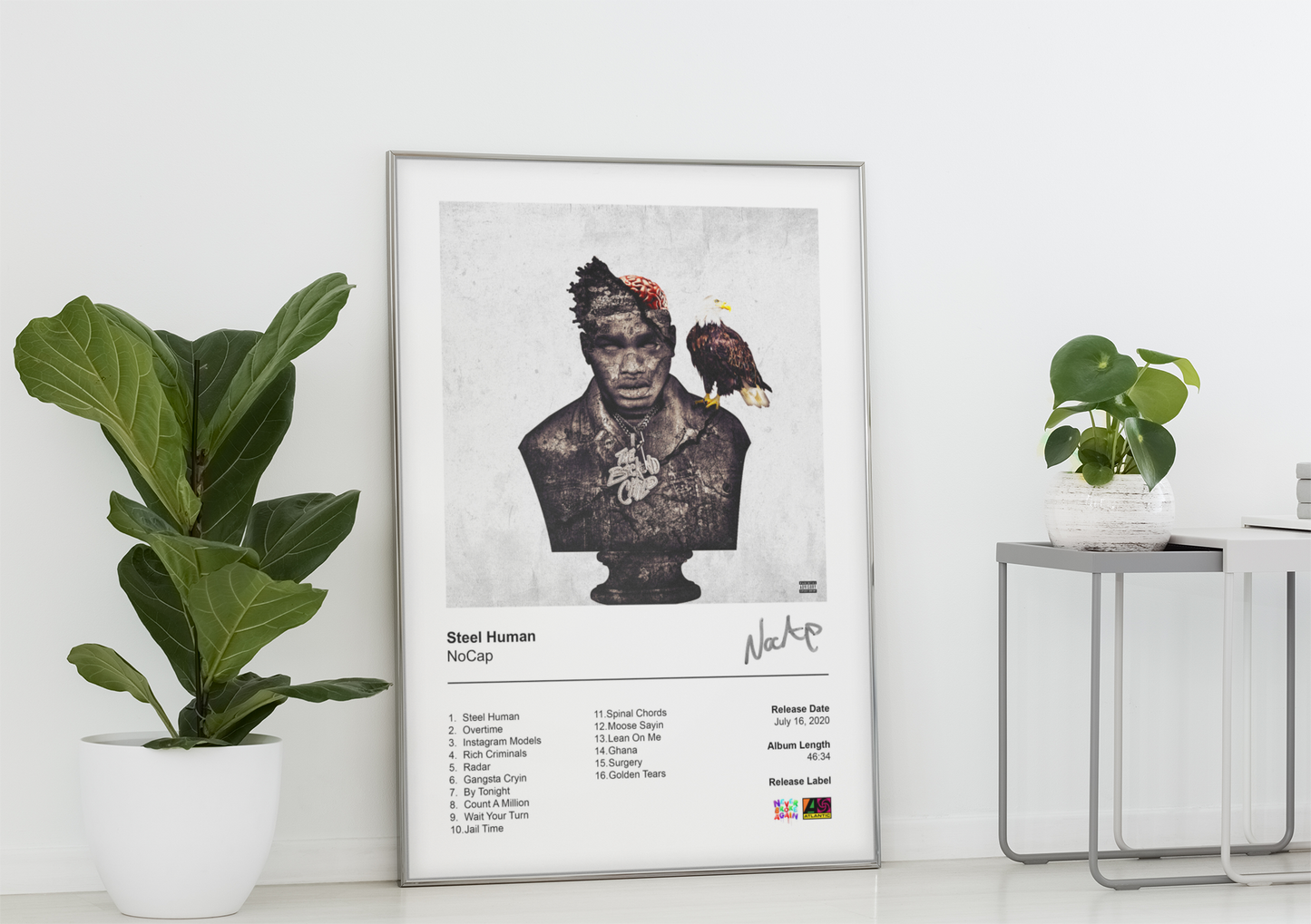 NoCap Poster - Steel Human Album Cover Poster Print